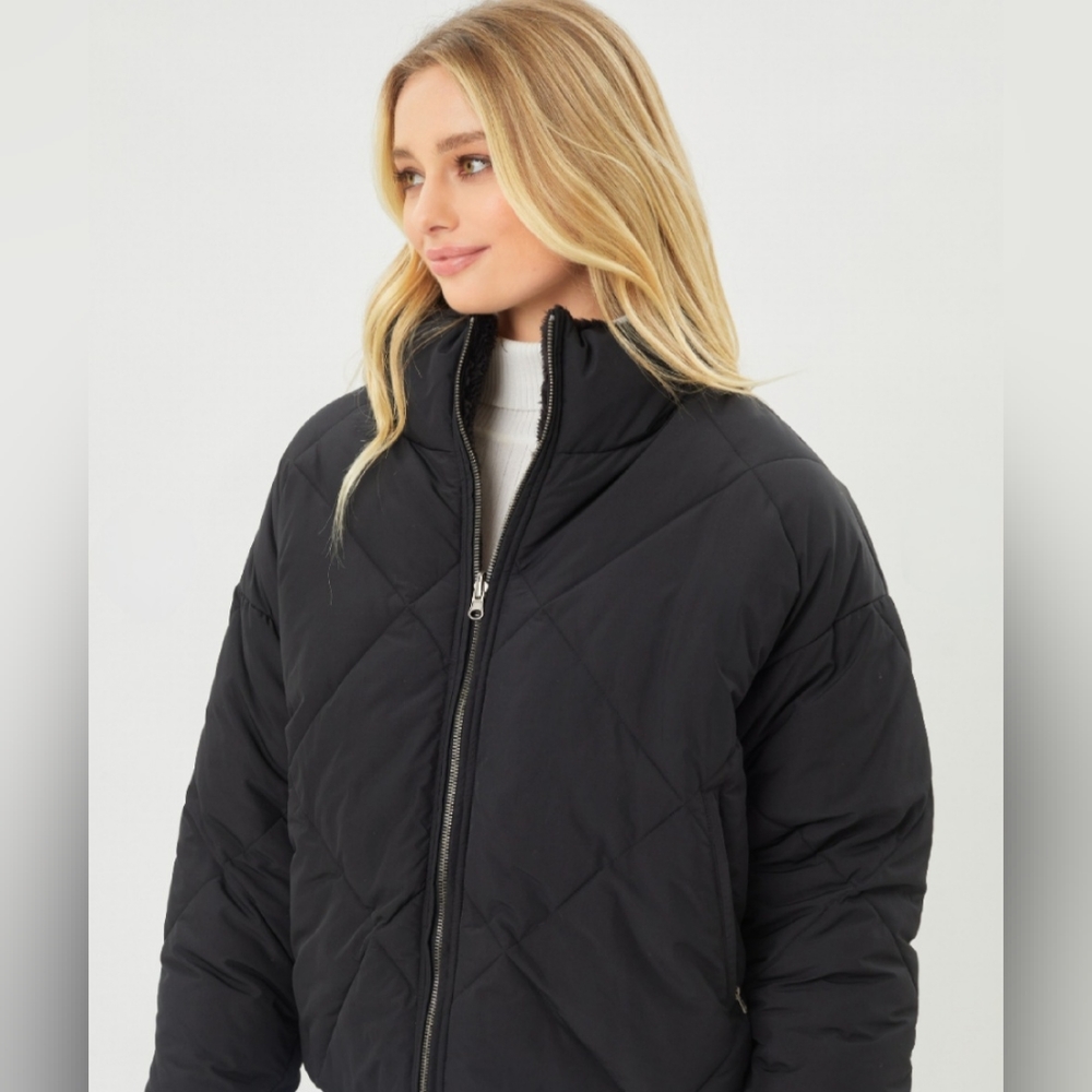 Reversible Puffer Jacket (Black)
